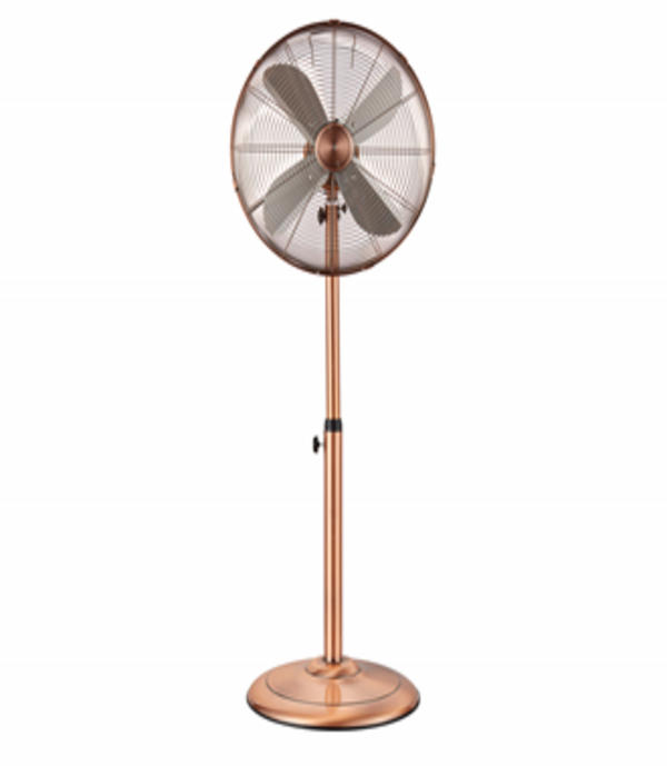 gold stainless steel pedestal fan