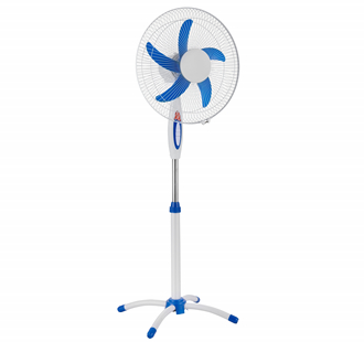 blue 5‑blade pedestal fan - Image 3