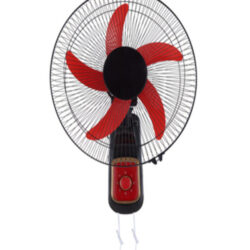red wall‑mounted fan