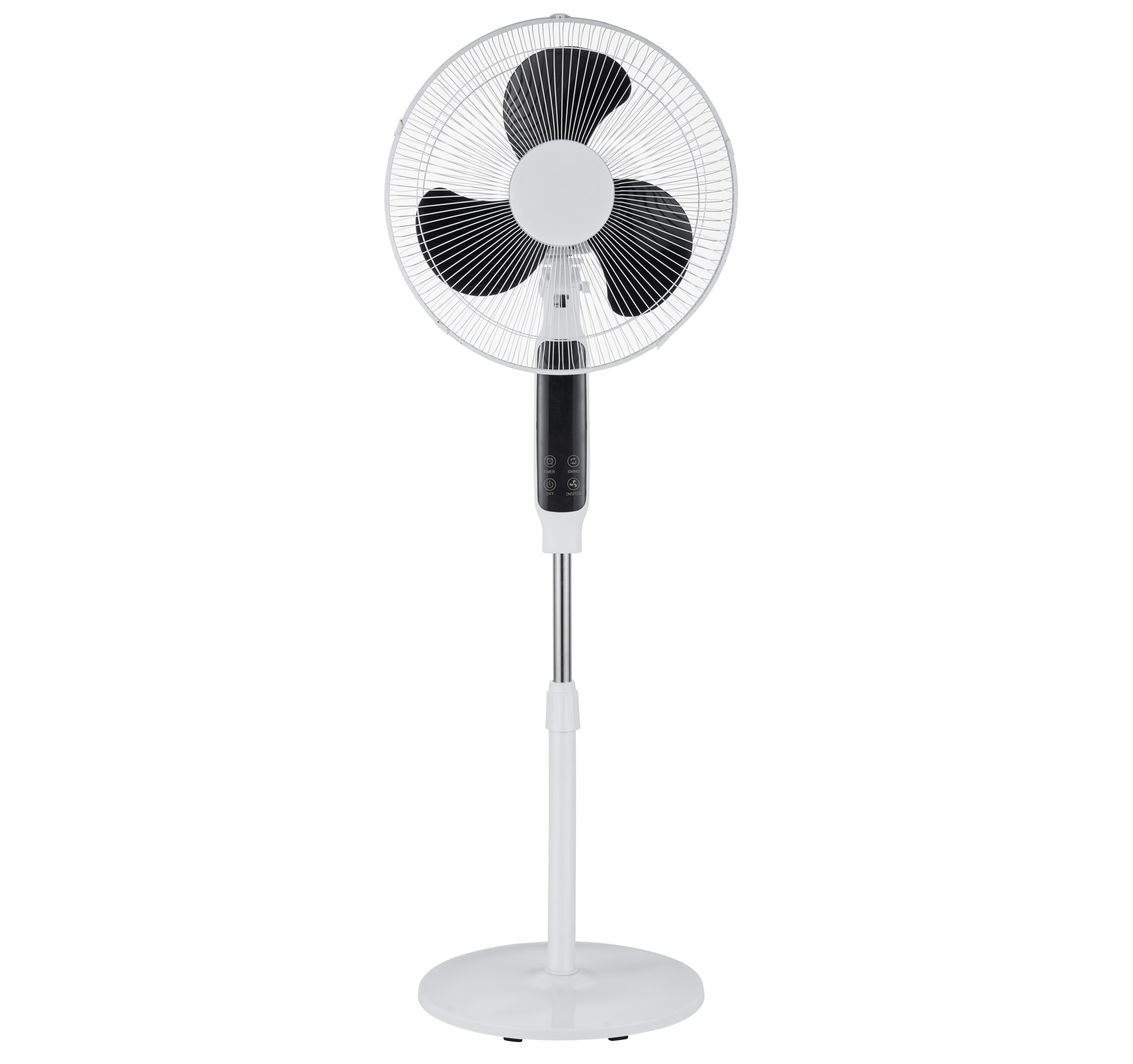 Black pedestal fan