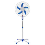 16-inch Two-Tip Squid - Pedestal Fan Blue with 5 Colored Blades